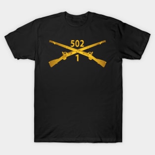 1st Bn 502nd Infantry Regt - Infantry Br wo Txt T-Shirt